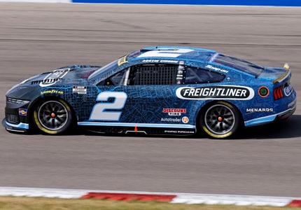 Mustang on the track
