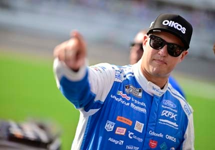 Ryan Preece at the track
