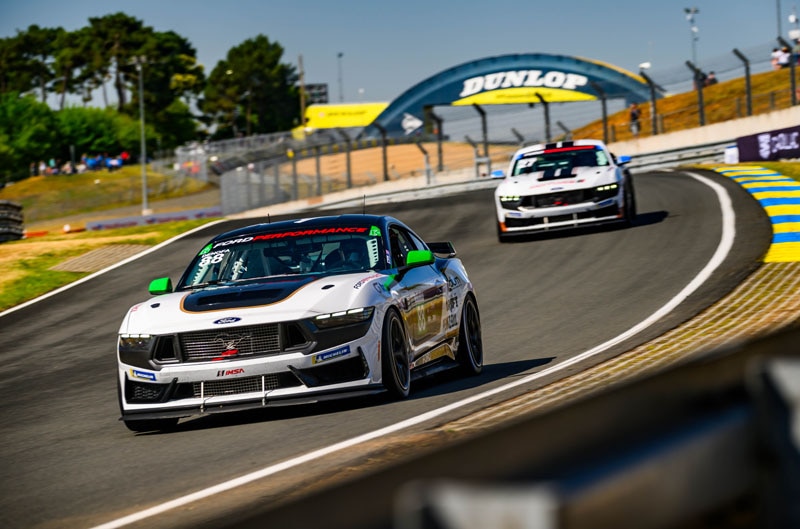 Mustangs on the track