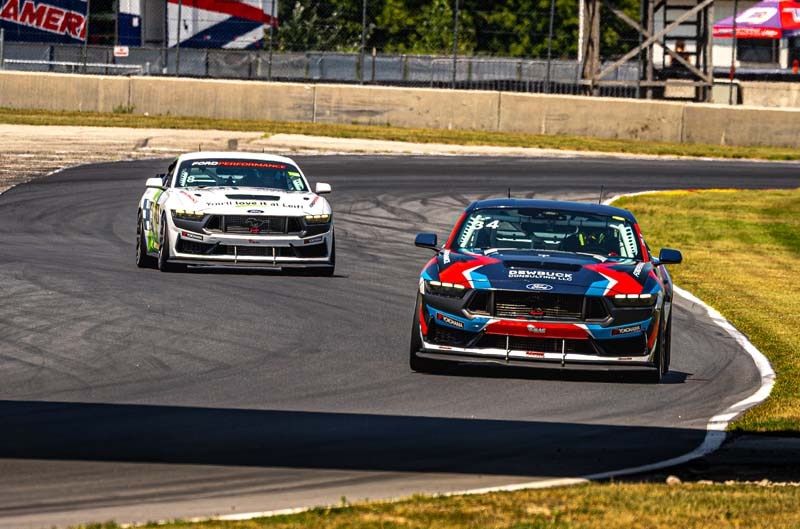 Mustangs on the track