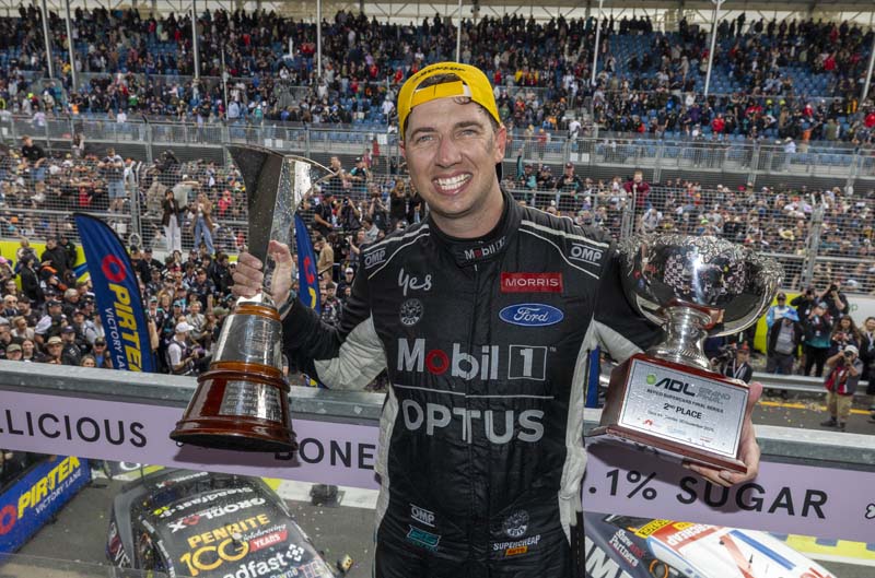 Mustang on the track