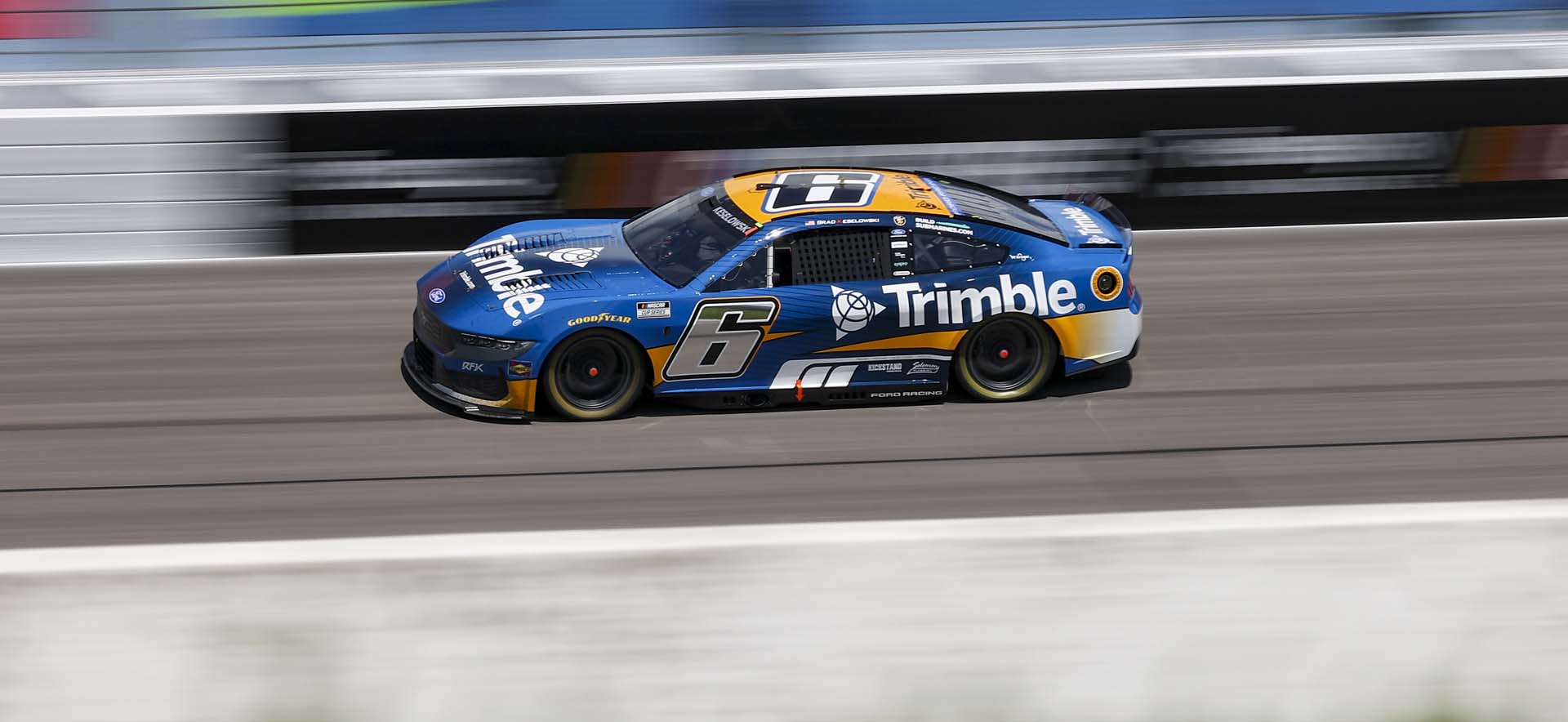 Mustang on the track