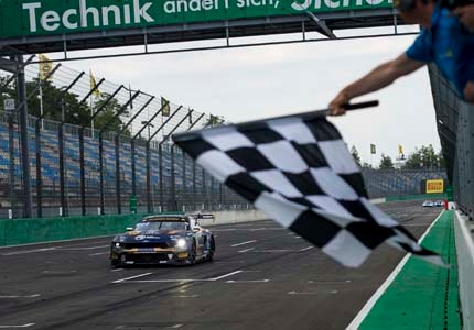Mustang on the track