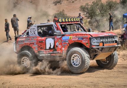 Bronco on dirt