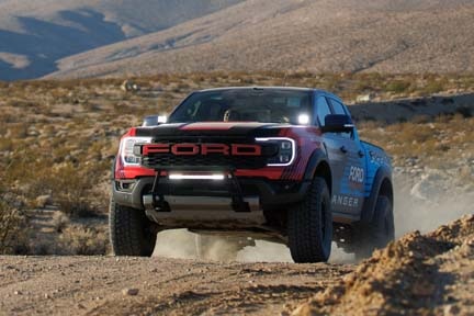 Bronco Raptor driving