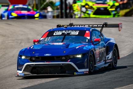 Mustang on the track