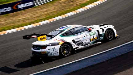 Mustang on the track