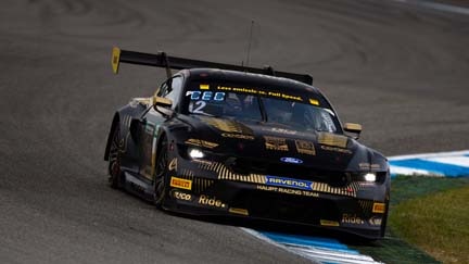 Mustang on the track