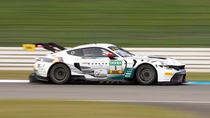 Mustang on the track