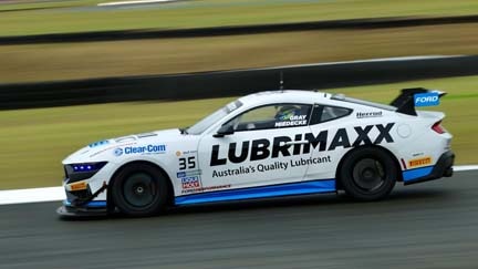 Mustang on the track