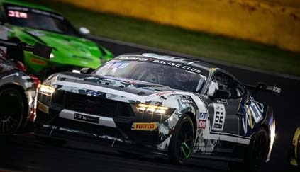 Mustang on the track