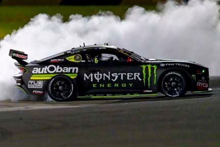 Mustang on the track