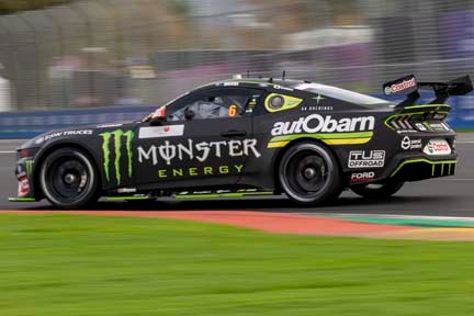 Mustang on the track