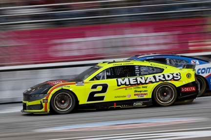 Mustang on the track