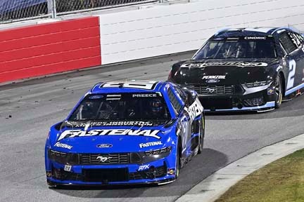 Mustang on the track