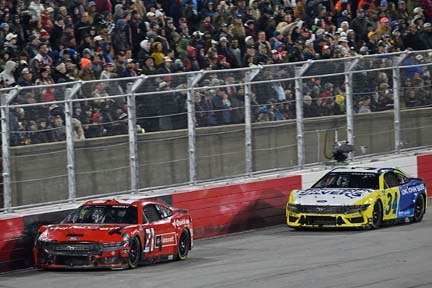 Mustang on the track