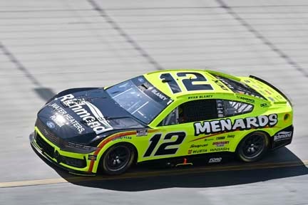 Mustang on the track