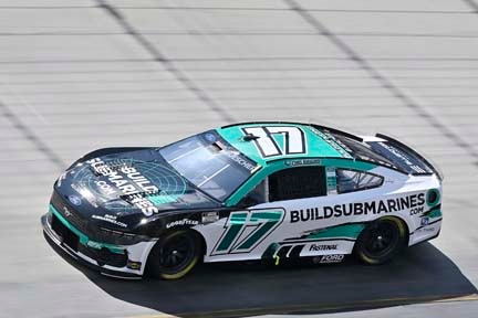 Mustang on the track