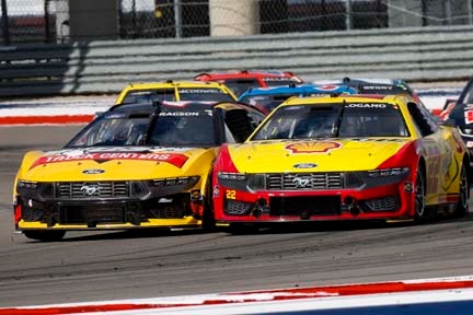 Mustang on the track