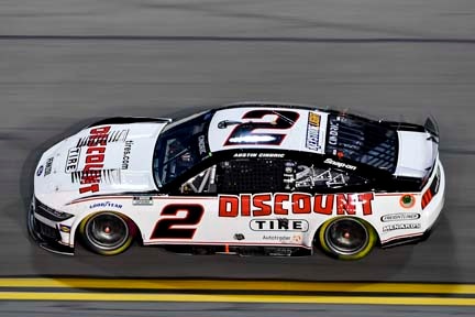 Mustang on the track