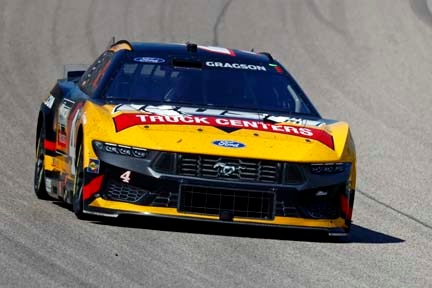 Mustang on the track