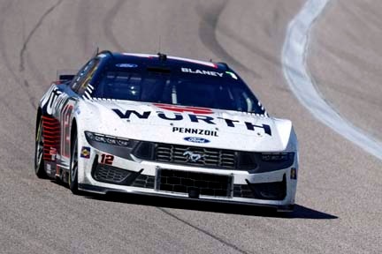 Mustang on the track