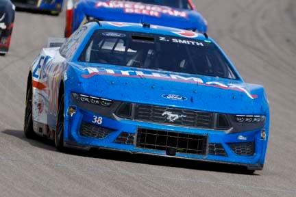 Mustang on the track