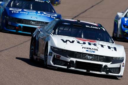 Mustang on the track