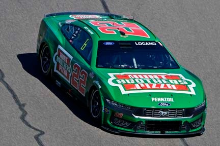 Mustang on the track