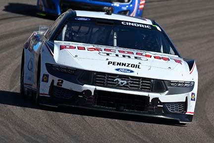 Mustang on the track