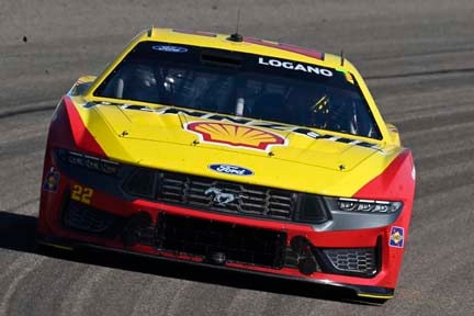 Mustang on the track