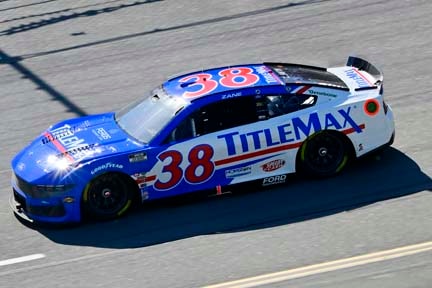 Mustang on the track