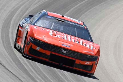 Mustang on the track