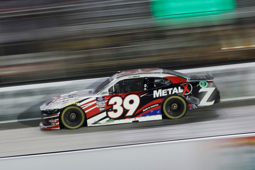 Xfinity Mustang on the track