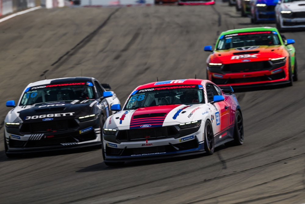 Mustangs on the track