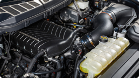 Close-up of motor engine