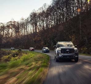 Explorer on road