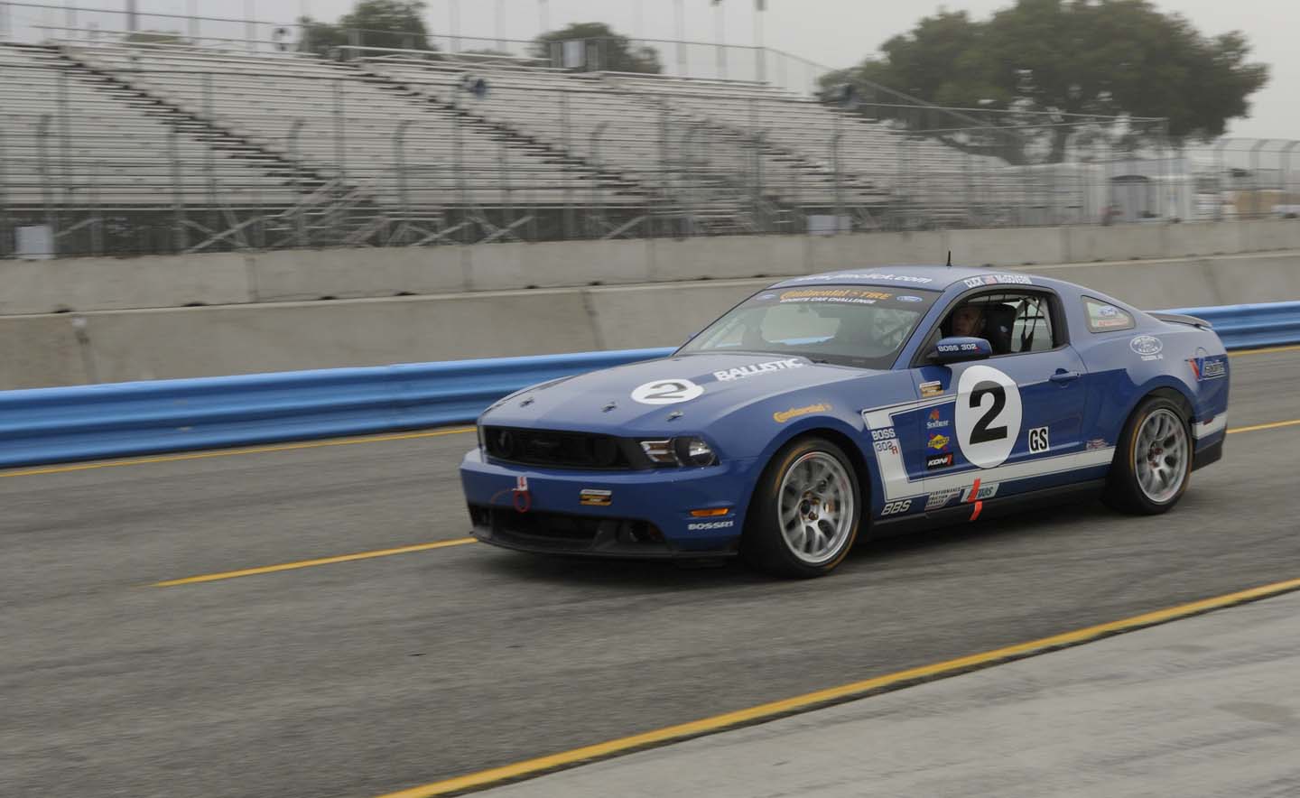 Mustangs on the track