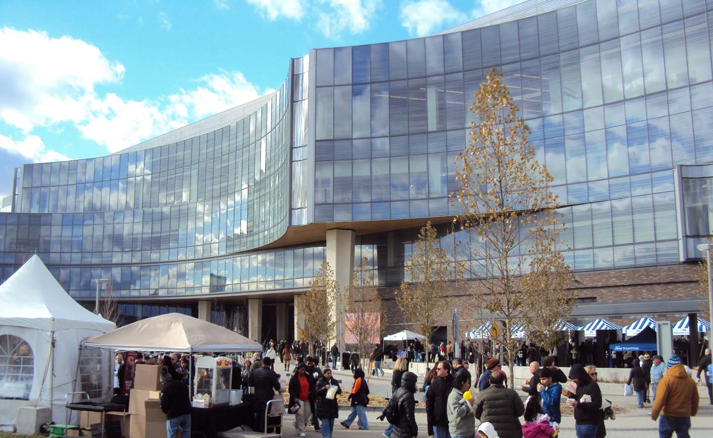 People in front of WHQ