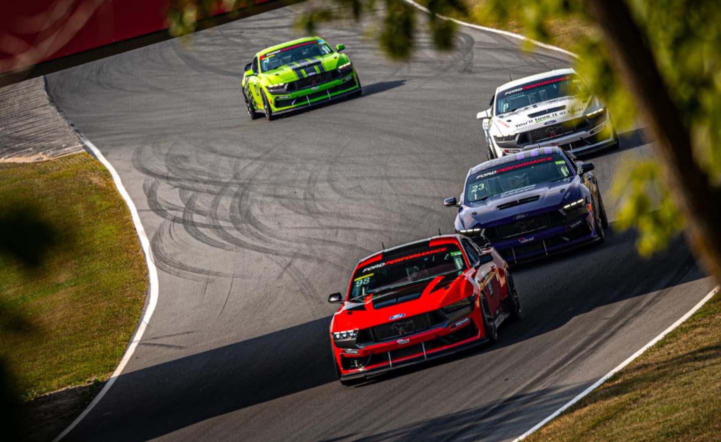 Mustangs on the track