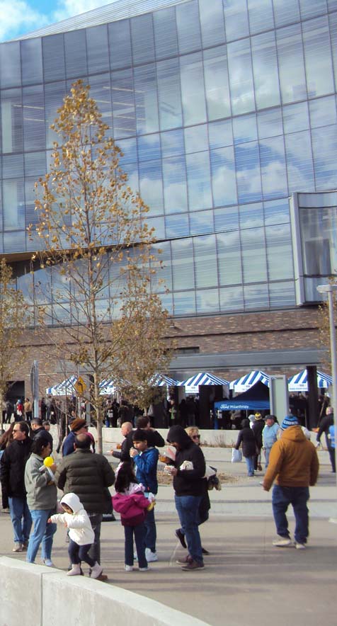 People in front of WHQ