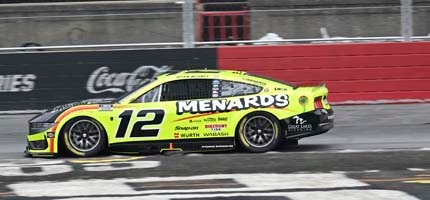 Mustang on the track