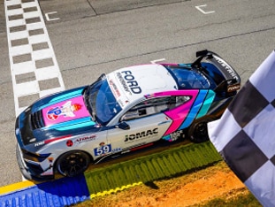 A line up of Ford SUVs