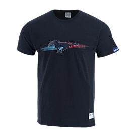 Ford Performance Sparco Mens Navy Blue Short Sleeve T-Shirt