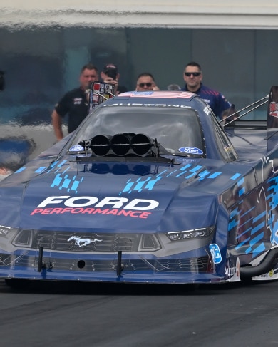 Ford Performance race car in motion