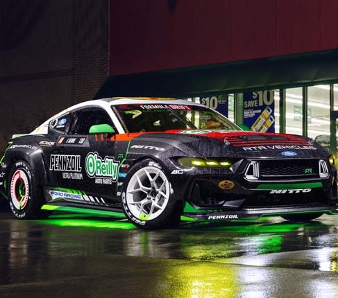 Ford Performance race car in motion