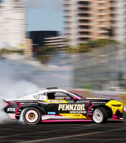 Ford Performance race car in motion