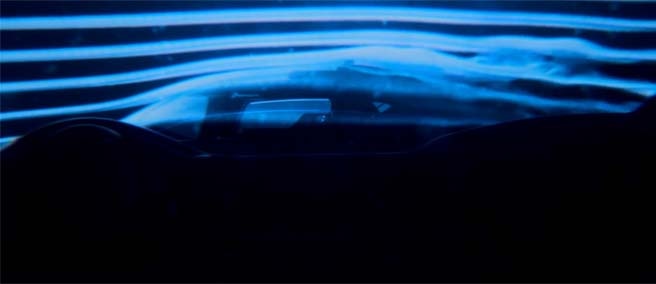 Hypercar in the wind tunnel