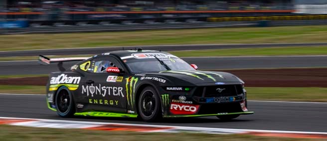 Mustang Supercar on the track