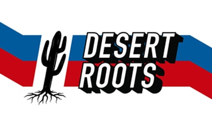 White card with Desert Roots Logo